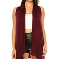 thumbnail image 6 of Women's Casual Solid Vest with Dramatic Hi-Low Hem, 6 of 6