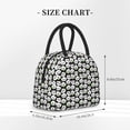thumbnail image 2 of Honeii Panda Bear Print Insulated Lunch Bag Women Reusable Lunch Box with Pocket for Work Picnic Travel -One Size, 2 of 6
