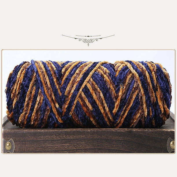 Hilo de chenilla para ganchillo, ideal para bufandas y mantas | Lana suave para tejer, perfecta para manualidades y proyectos de invierno.