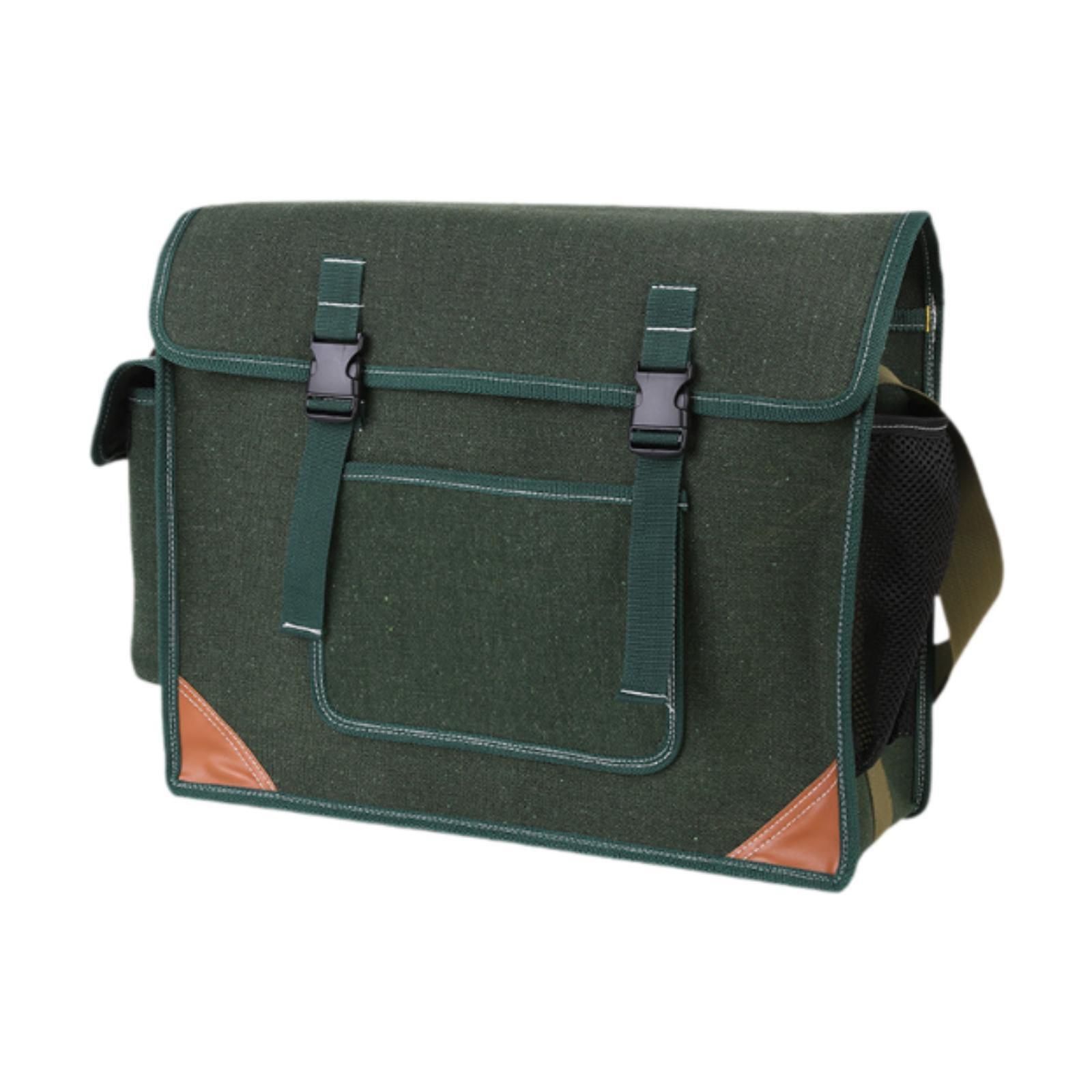 colaxi Canvas Tool Bearing Bags -tools Bag Multi -purpose Portable Waterproof Tool Pocket Equipment Pocket for The Office for The Dark Green