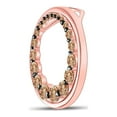 thumbnail image 2 of Mia Diamonds 10kt Rose Gold Womens Round Brown Diamond Graduated Circle Pendant 3/4 Cttw, 2 of 2