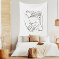 thumbnail image 2 of wekity tapestry exquisite art home background cloth decoration gift literary black and white line tapestry suitable for living room bedroom decoration, 2 of 2