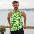 thumbnail image 6 of Haiem Happy St. Patrick's Day Pattern Men Workout Tank Top Gym Bodybuilding Sleeveless Muscle T Shirts Athletic Tank Breathable Workout Shirt-XX-Large, 6 of 7