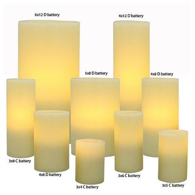 Flipo Group Limited Fla Can Wx 4 5i 4 X 5 Flameless Pillar Candle Walmart Com Walmart Com
