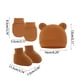 thumbnail image 4 of Guantes de algodón tejidos antiarañazos para bebés, gorro y funda para pies, conjunto para recién nacidos, 4 of 5