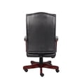 thumbnail image 2 of Boss Office Products Fauteuil de Direction Classique Caressoft avec Finition Acajou en Noir, 2 of 5