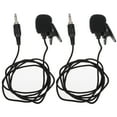 thumbnail image 1 of Shisuyan 2Pcs 3.5mm Wired Lavalier Lapel Microphone Condenser Microphone Recording Mic, 1 of 8