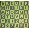 Tadpoles cpmsev518 ABC Floor Mat, Green/Brown, 36 sq ft