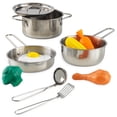 thumbnail image 1 of Juego de utensilios de cocina KidKraft Deluxe con comida para niños mayores de 3 años, 1 of 6