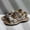 coffee, variant on Men's Adjustable Outdoor Sport Sandals, Breathable Green Leather Hiking Sandals