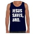 thumbnail image 1 of Awkward Styles Jesus Saves Bro Tank Top Shirt for Men Christian Mens Tanks Clothes for Men Jesus Christ is the Lord Christian Birthday Gifts Jesus Shirts Jesus Clothing Jesus Saves Bro Mens Shirt, 1 of 4