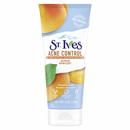 St. Ives Acne Control Face Scrub, Apricot, 6 oz (Packaging May Vary) (Pack of 18)