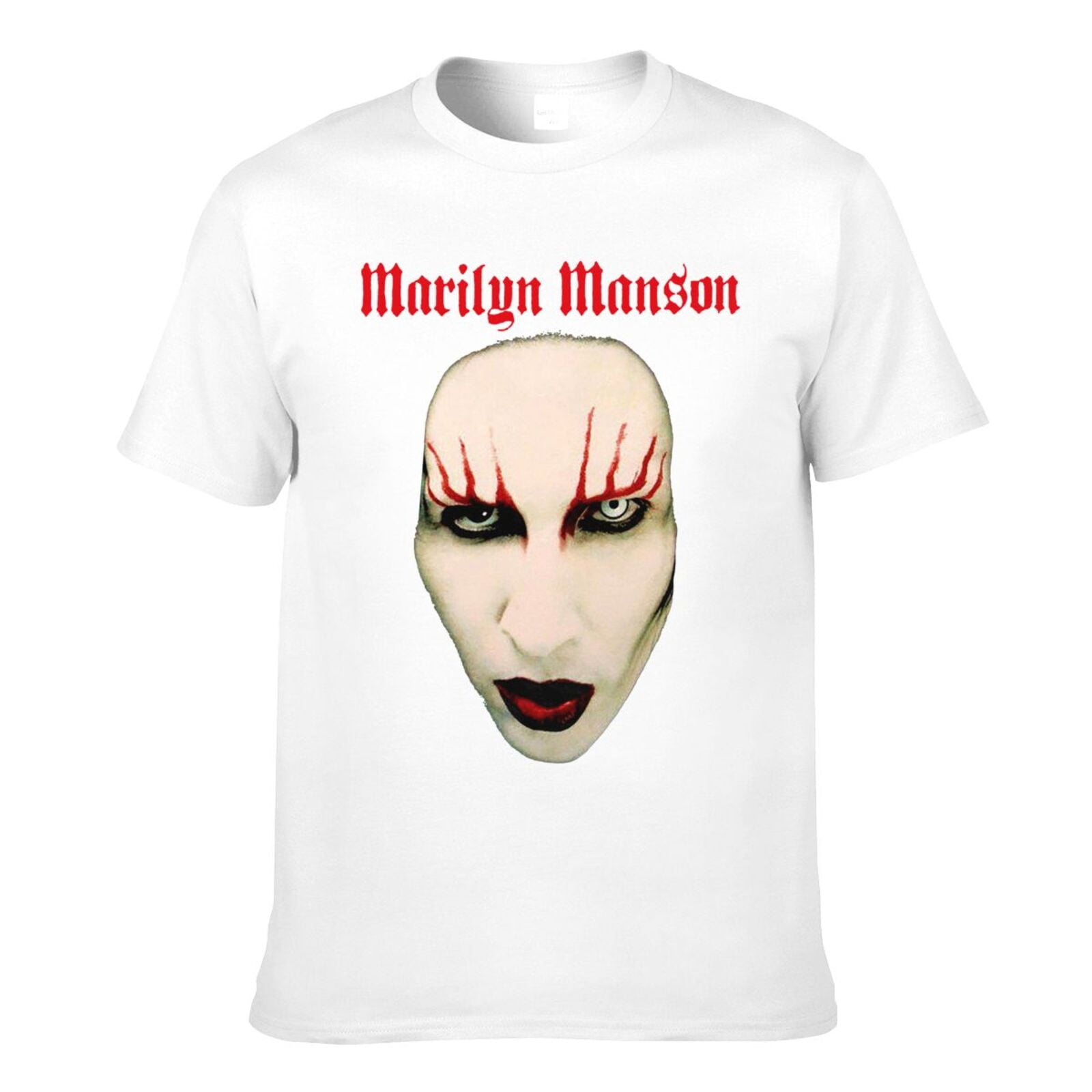 Mens Marilyn Manson Official Vintage Cotton Crew T Shirts Large