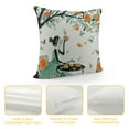 thumbnail image 4 of Leisuo Spring Throw Pillow Covers Flower Tree Butterfly Abstract Tree Watercolor Fruit Modern Green White Pillows Playroom Living Rooms Square Pillow Covers White, 4 of 5