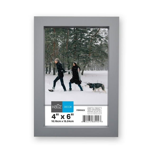 Hauz FRM9923 - 4x6 Picture Frame Grey