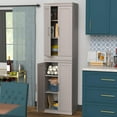 thumbnail image 2 of Closetmaid 10000-04840 Modular 21"W X 81"H Double Top And Bottom 6 Shelf Storage Cabinet, 2 of 7