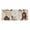 Brown & Beige, variant on Washable Kitchen Runner Rug 60" x 22", Non-Slip Soft Low Profile Modern Floral Microfiber Mat for Entryway, Kitchen, Hallway, Laundry, Brown