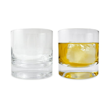 Large Double Old Fashioned Glasses - Scotch Whiskey Glass, 14 oz - Ambrosia