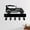 TY1118, variant on HELLOYOUNG Metal Key Holder for Wall 7-Hook Organizer - Black Entryway Key Hanger with Rustproof Steel, Stylish and Practical for Front Door, Car Keys, Home Office & Coat Hooks Easy Mount