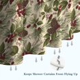 thumbnail image 6 of Beige Christmas Pine Cone Pattern Shower Curtain 84"x72" ,Bathroom Decorative Shower Curtains Set with 12 Hooks,Modern Waterproof Washable Shower Curtain, 6 of 6