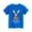 Blue, variant on QTBIUQ kids Casual Summer T-Shirts Toddler Happy Easter Bunny Graphic Short Sleeve Tee for 3-16 Years Boys and Girls