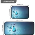 thumbnail image 3 of SKYSONIC Butterfly 2 Pieces Kitchen Rug Cushioned Anti-Fatigue Kitchen Rugs Set for Home Office Laundry,19.7" x 27.6"+19.7" x 47.2", 3 of 7