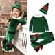thumbnail image 3 of Cosplay de Navidad para niñas, traje de terciopelo con parte inferior de campana roja de manga larga de Papá Noel, disfraz para fiesta de Carnaval para niños, Top + pantalón + gorro, 3 of 4