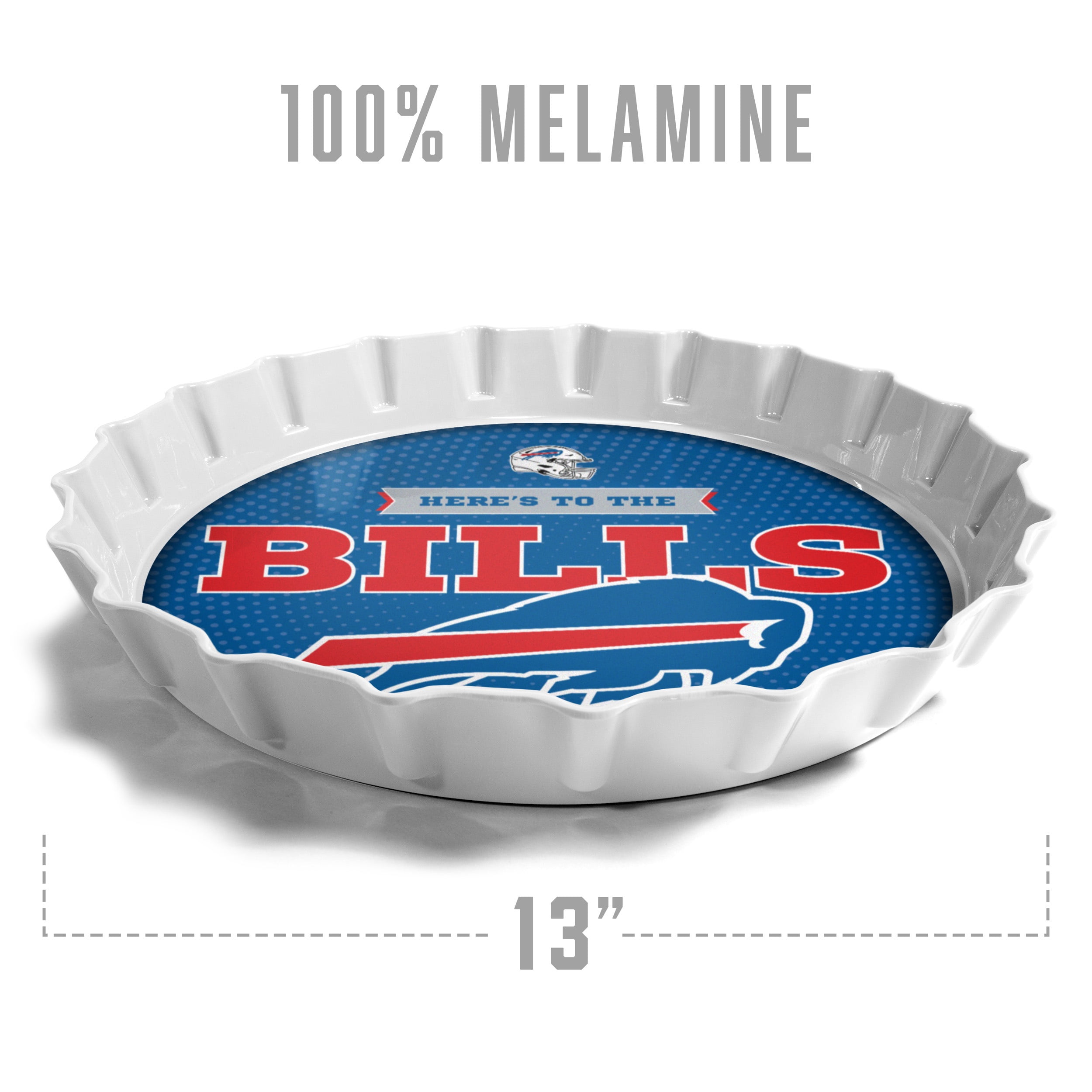 YouTheFan NFL Buffalo Bills Bottle Cap Serving Tray