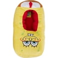 thumbnail image 6 of Mens Spongebob Squarepants Plush Slippers - Mens Spongebob Squarepants 3D Plush Slippers - Spongebob, Squidward, Mr Krabs, Plankton Slippers Yellow, 12, 6 of 7