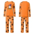 thumbnail image 4 of Family Halloween Pajama Set Long Sleeve Crew Neck, Soft Halloween Family Pajamas with Ghost Witch Hat Spider Web Print, Spooky Matching Halloween Pajamas Sleepwear, 4 of 4