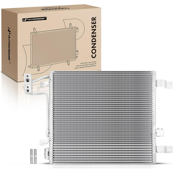 A-Premium Air Conditioning A/C Condenser Compatible with Jeep Wrangler 2007-2011 V6 3.8L, Automatic Transmission