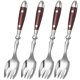 thumbnail image 3 of 4pcs Salad Forks Metal Sporks Stainless Steel Flatware Dessert Sporks Dinner Forks Reusable Sporks, 3 of 3