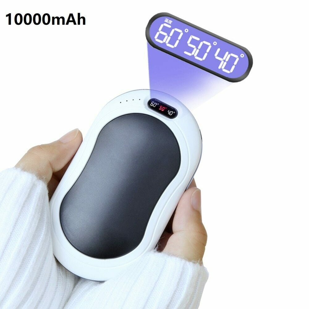 10000mAh 4 in 1 USB Rechargeable Hand Warmer Power Bank Massage Rapidly Heat 