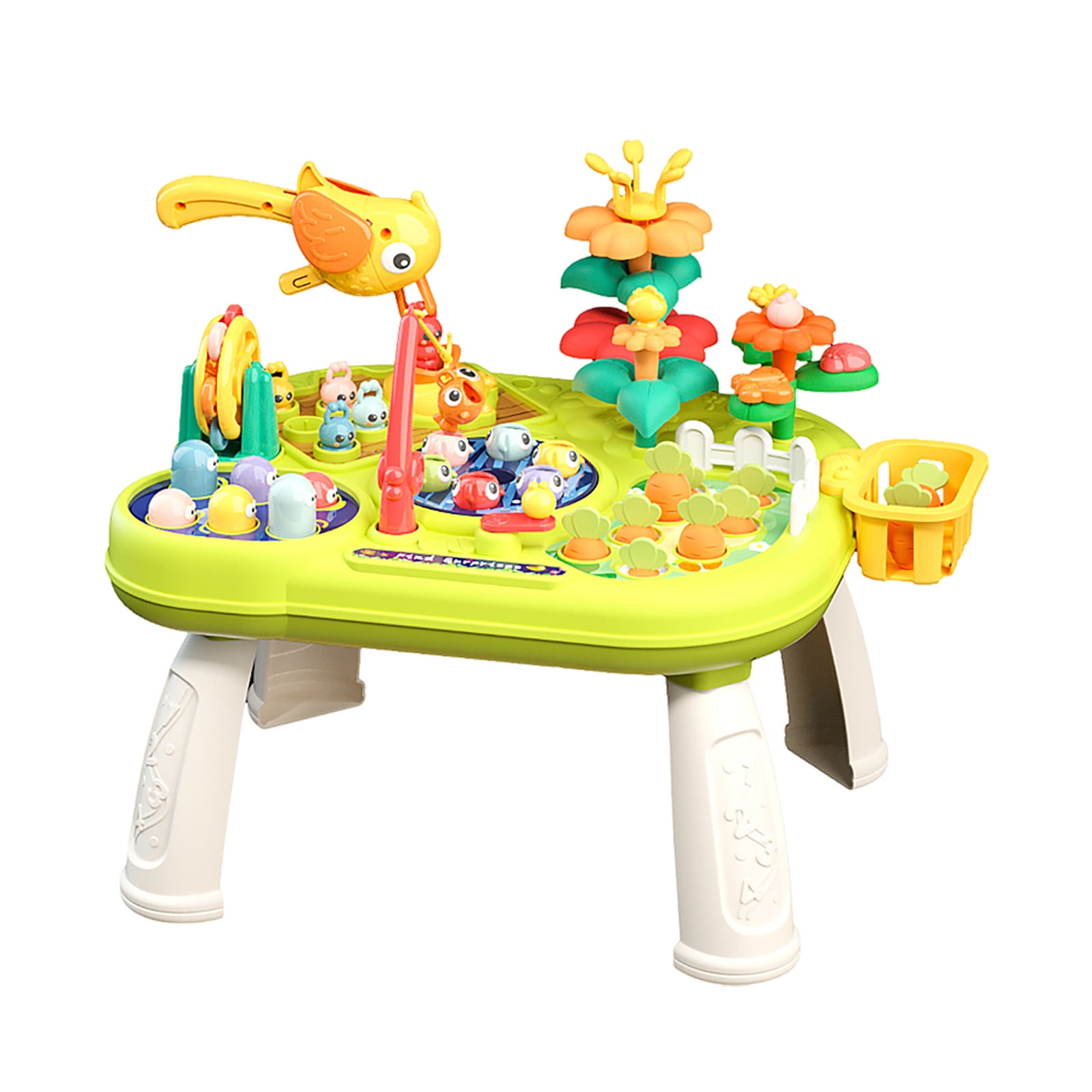Toywjx 2025 _Baby_Learning Toys Activity Table Multifunctional Educational Game Table Toys Set and_Baby Standing Activity Center Educational Interactive Toys Birthday Christmas Gift