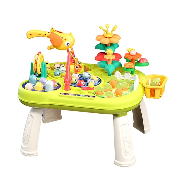 Hearth & Gear Baby Activity Table Learning Table Multifunctional Educational Game Table Toys And Baby Standing Activity Center Birthday For Toys For Babies Over 18 Months Old Board Games for Children