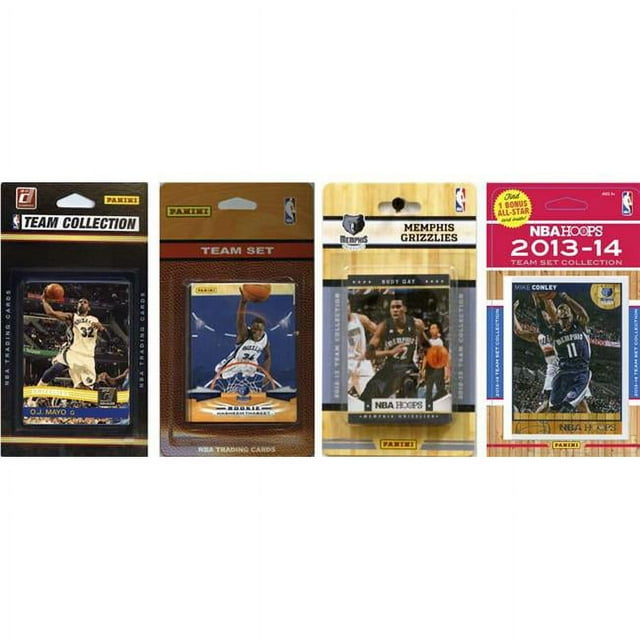 Nba Memphis Grizzlies 4 Different Licensed Trading Card Team Sets
