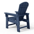 thumbnail image 6 of WestinTrends Malibu Kids Outdoor HDPE Adirondack Plastic Patio Chair, Navy Blue, 6 of 16