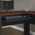 thumbnail image 3 of Kingfisher Lane L-Shaped Wood Computer Desk in Black, 3 of 6