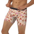 thumbnail image 3 of Cauagu 70s Mushroom Print Men's Boxer Briefs, Funny & Cute Underwear Elastic Waistband Briefs Ideal Gift for Men,1-Pack, 3 of 7