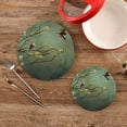 thumbnail image 2 of SKYSONIC Vintage Twigs Sparrow Pot Holders Trivets, 2 Pcs Heat Resistant Trivets,Retro Flower Cotton Thread Weave Mats for Hot Pads Pans Pot Bowl Teapot for Kitchen Decor, 2 of 7
