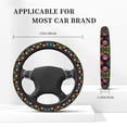 thumbnail image 5 of Naloa Traditional Floral Polish Elastic Steering Wheel Cover, Auto Steering Wheel Cover – 15 Inch , Comfortable Grip, Fit Suvs,Vans Cars,Trucks, 5 of 8