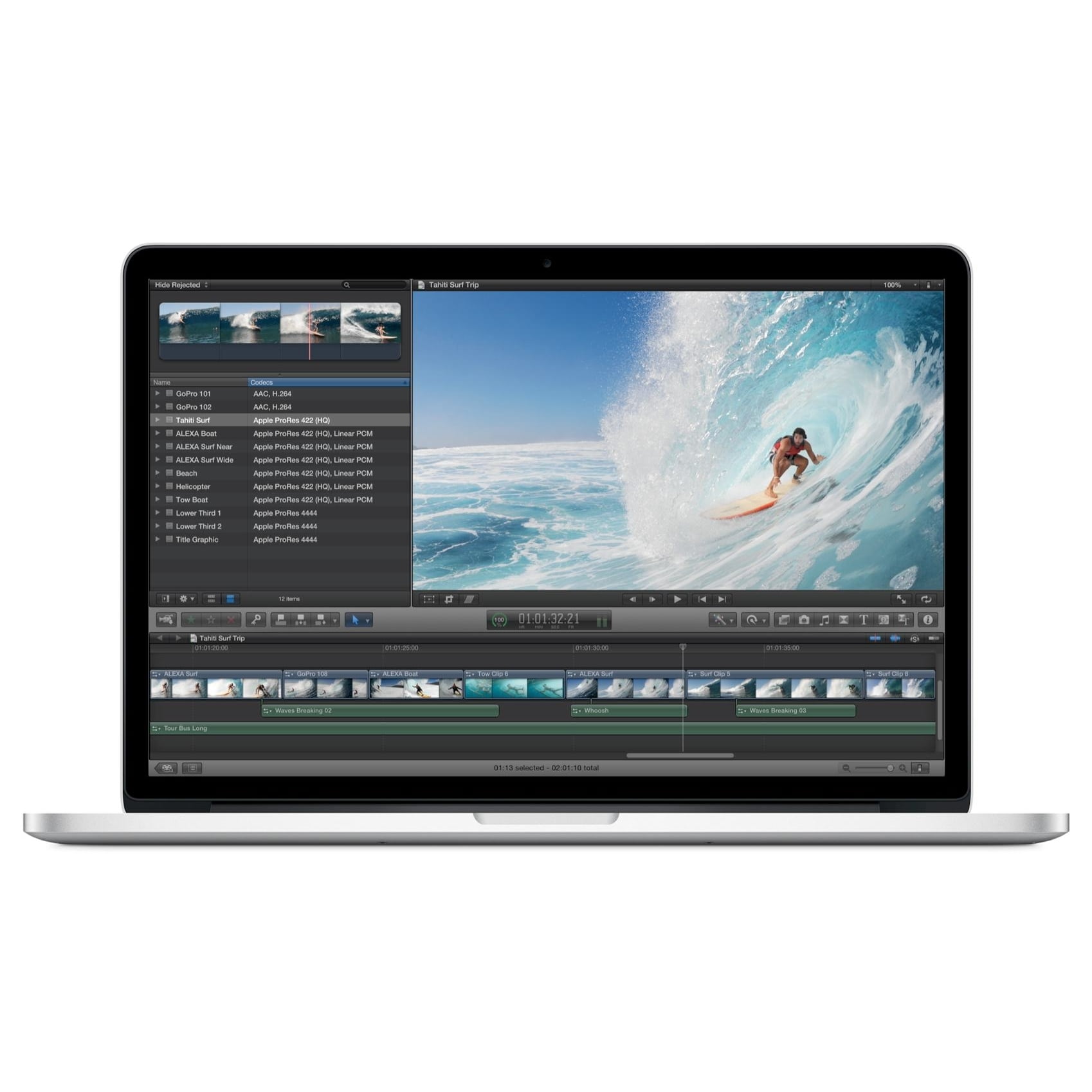 Apple MacBook Pro MC975LL/A Intel Core i7-3615QM X4 2.3GHz 8GB 256GB  SSD,Silver (Scratch And Dent Refurbished)