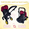 thumbnail image 3 of Cochecito y asiento para auto para muñeca 2 en 1 The New York Doll de 20", 3 of 8