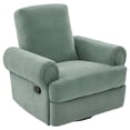 thumbnail image 3 of Christopher Knight Home Manual Recliner Chair with Swivel Rocker for Living Room, Chenille Upholstery, Mint Green, 3 of 13
