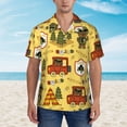 thumbnail image 4 of Lsque Forest Guard pattern Hawaiian Shirt for Men, Unisex Summer Beach Casual Short Sleeve Button Down Shirts-Medium, 4 of 9