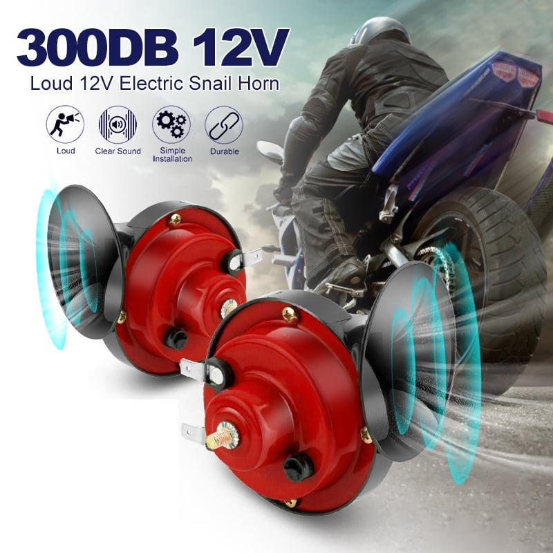 2Pcs 300DB Super Loud Car Motorcycle Horn Universal 12V Electric Horn