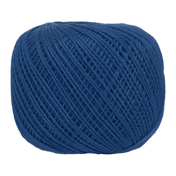 164 Yards Size 3 Navy Blue Cotton Crochet Thread Lace Weight Yarn Tatting Thread for Crocheting Knitting Embroidery Sewing