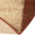 thumbnail image 4 of 8' Beige and Terracotta Red Abstract Round Area Throw Rug, 4 of 6