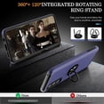 thumbnail image 4 of for Moto G Stylus 5G 2022 Case with HD Screen Protector,  [Military Grade] Shockproof Protection Case with 360° Magnetic Built-in Ring Holder Kickstand Case for Moto G Stylus 5G 2022, Blue, 4 of 15