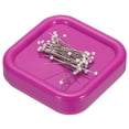thumbnail image 1 of Soporte Magnético para Alfileres Uxcell, Soporte para Clips de Papel Magnético para Costura, Acolchado y Clips para el Cabello, Rosa, 1 of 7